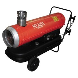 Тепловые пушки Ресанта ТДПН-30000 67/1/12 Тепловая дизельная пушка { дизельная не прямого нагрева, 220В, 30кВт, бак 50л, 760 м3/час, расход 2,4 кг/час, 1330x568x1028, 44,2 кг }